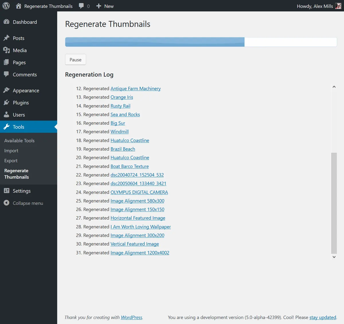 Regenerate Thumbnails plugin: fixing WordPress featured images not showing on the front end